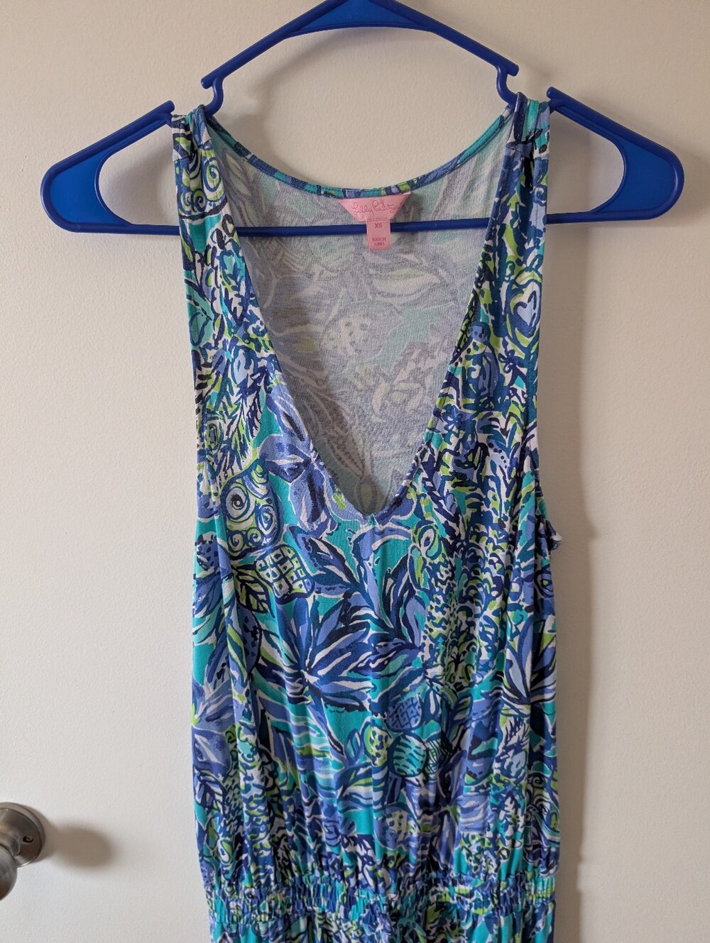 Lilly Pulitzer Blue & Teal Floral One-Piece Romper